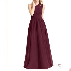 Azazie Molly Dress in Cabernet- Un-altered!